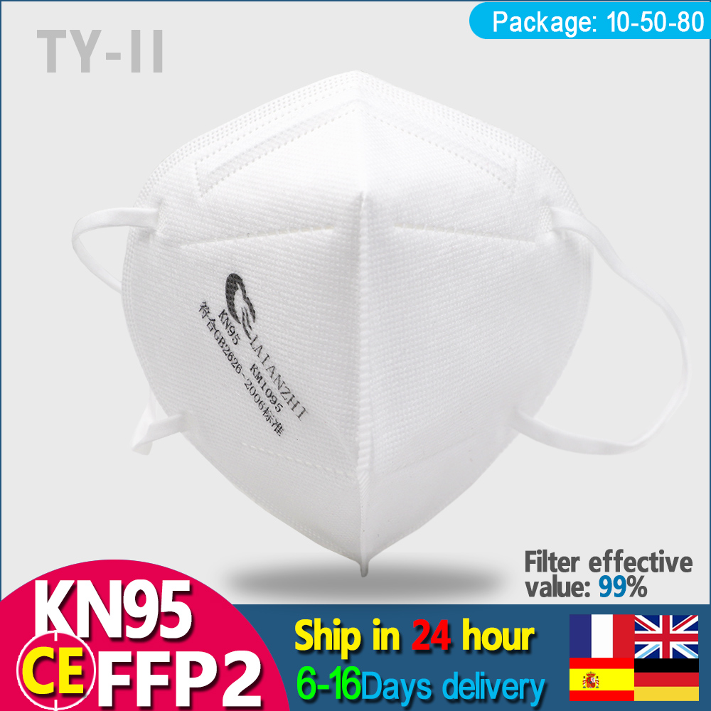 LAIANZHI 50PCS FFP2 Face masks - Kn95 Respirator Mask 评论和价格