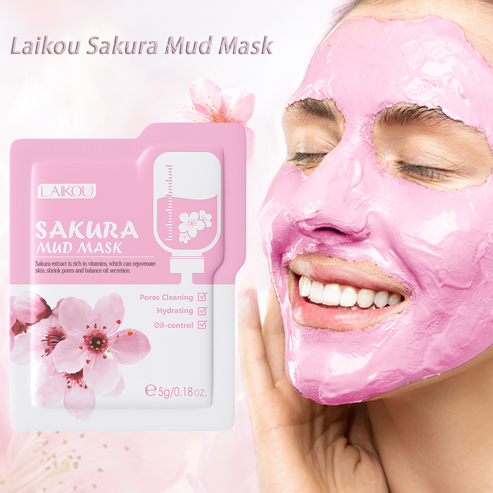 Laikou Sakura Clay Mask Trial  - Dust Mask Construction 评论和价格