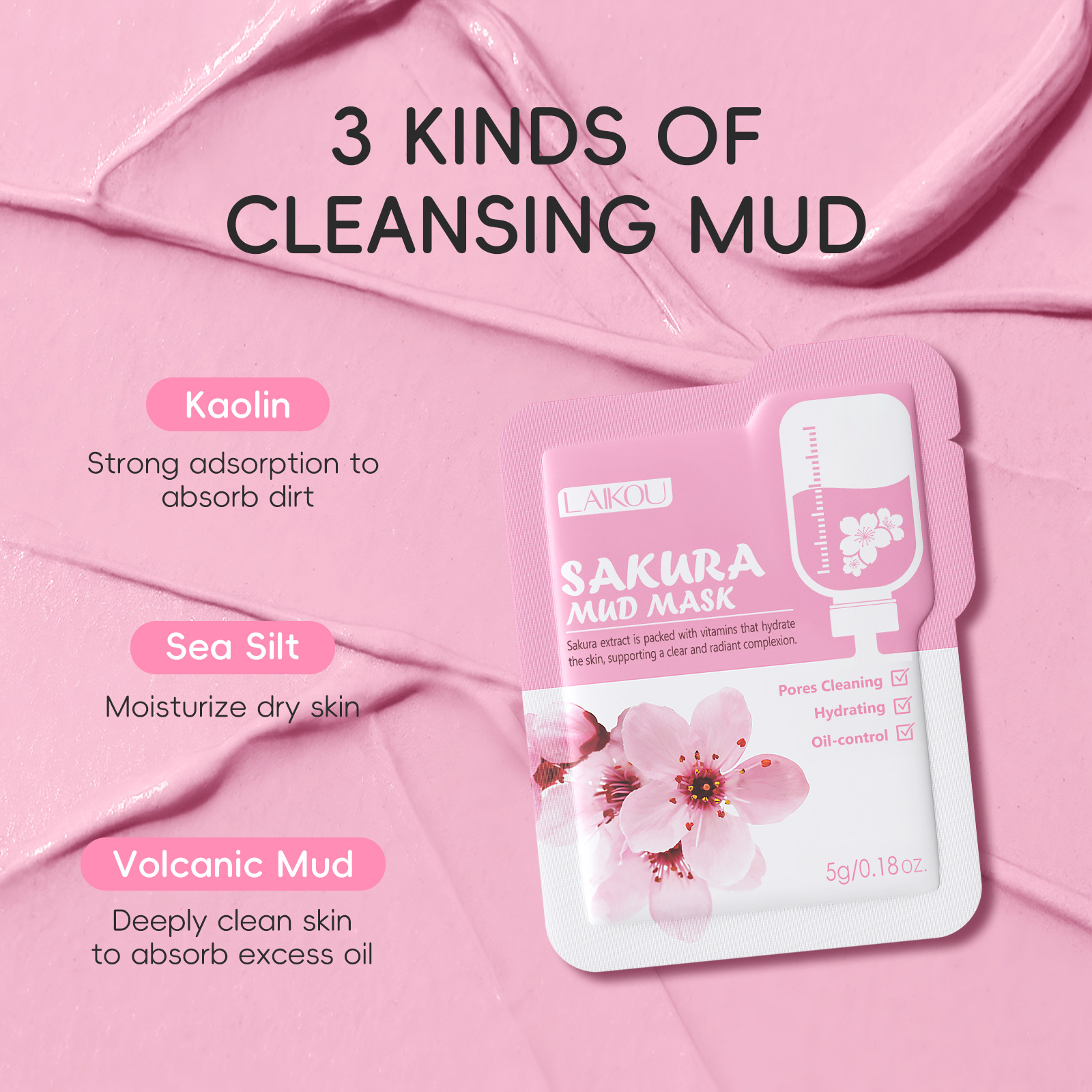 Laikou Sakura Clay Mask Trial  - Dust Mask Construction 评论和价格