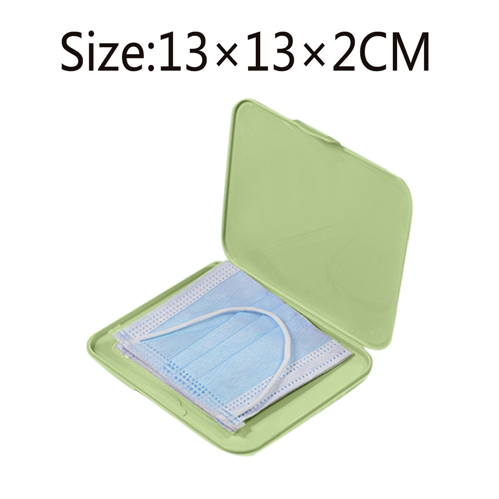 Pink Mask Cover Green Box Mask - Face Mask Storage Box 评论和价格