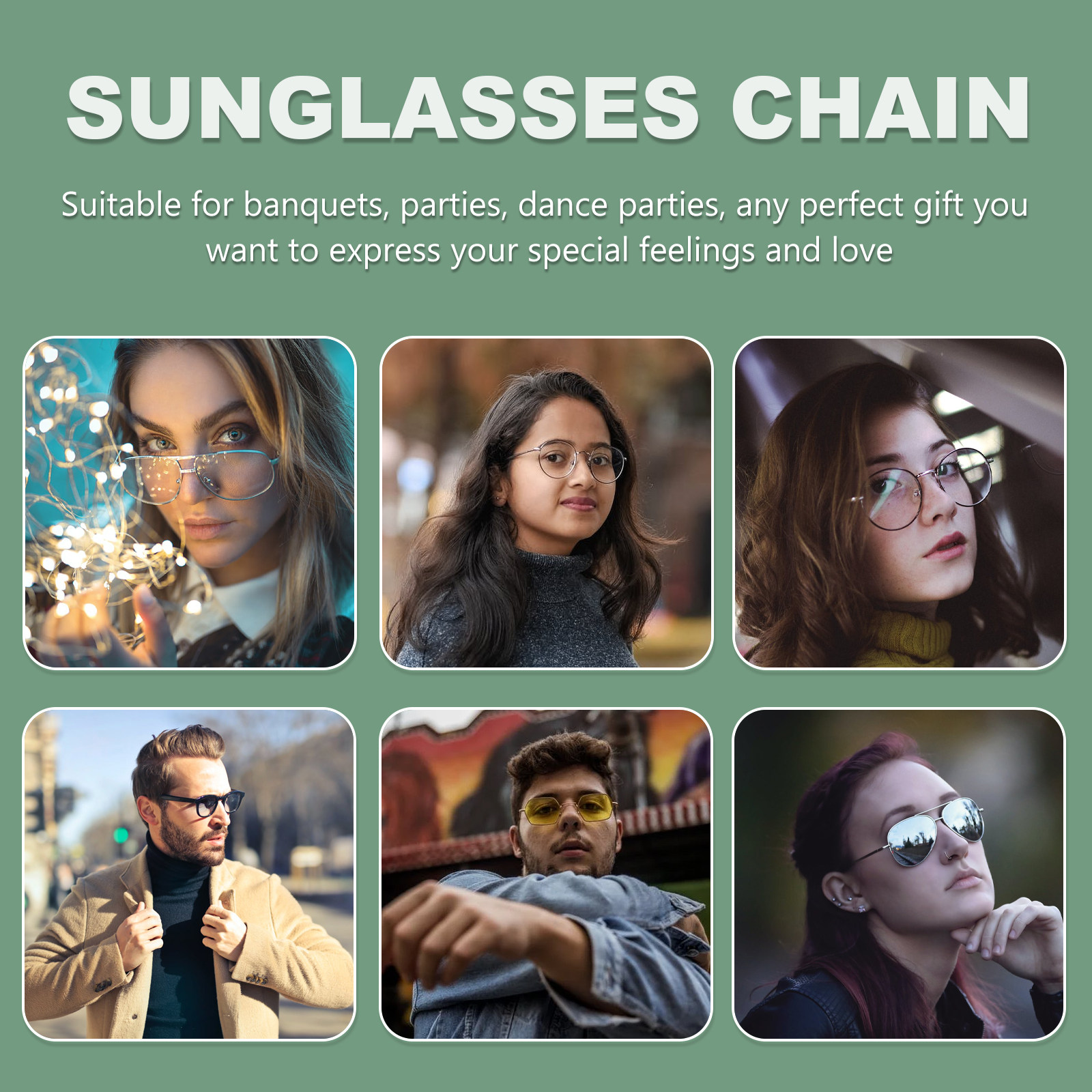 1Pcs Pearl Glasses Chain Styli - Mask Chain Holder 评论和价格