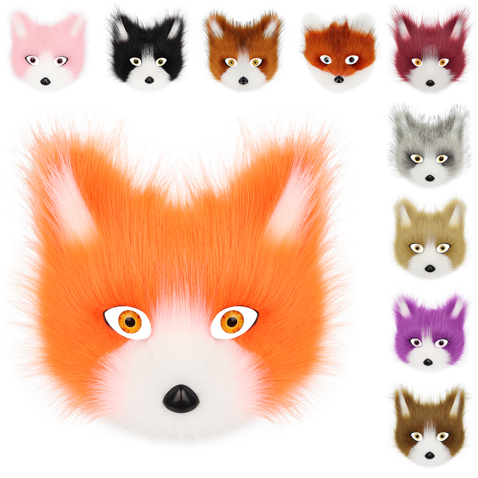 Plush Animal Fox Wolf Mask Plu - Respirator Half Face 评论和价格