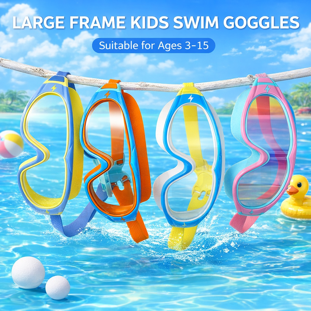 JSJM Kids Swimming Goggles Big - Silicone Mask Bracket 评论和价格