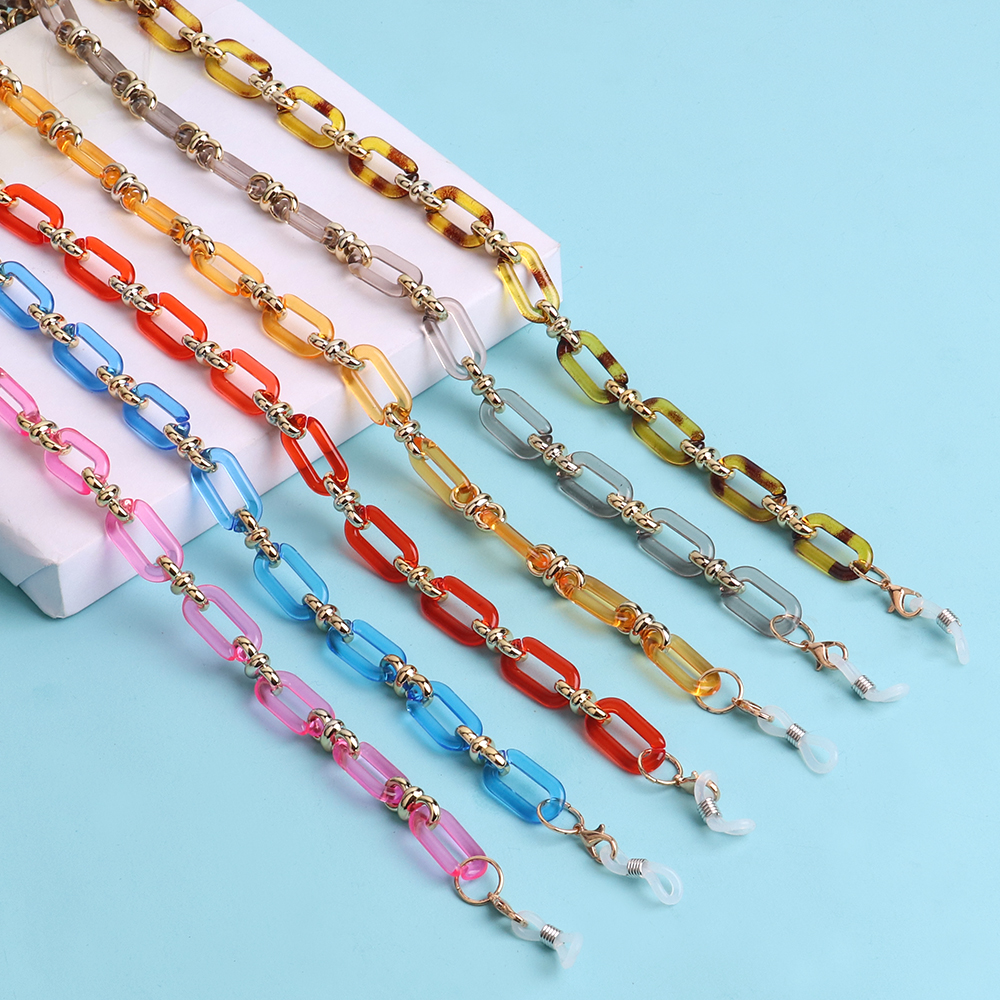 Colorful Transparent Link Acry - Mask Chain Holder 评论和价格
