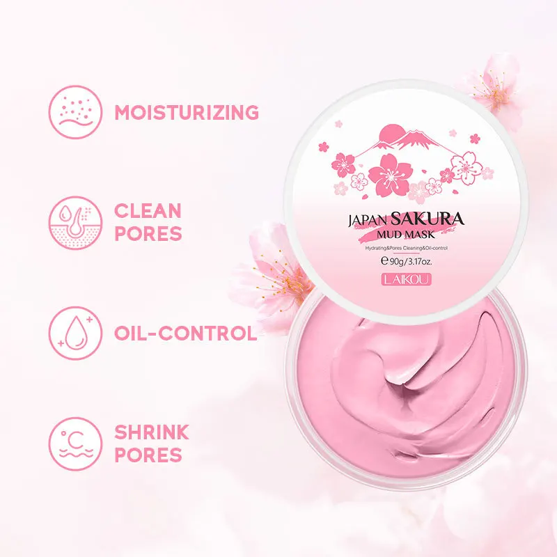 LAIKOU Sakura Clay Mask 25g 90 - Dust Mask Construction 评论和价格
