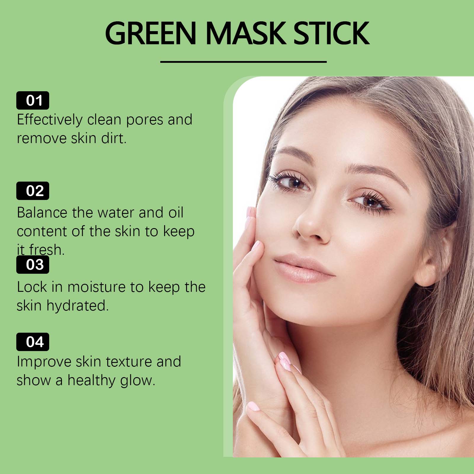 1~5PCS Green Tea Clay Stick Fo - Dust Mask Construction 评论和价格