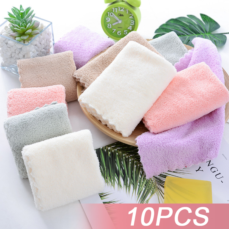 10Pcs Thickened Microfiber Hig - Cloth Face Mask Washable 评论和价格