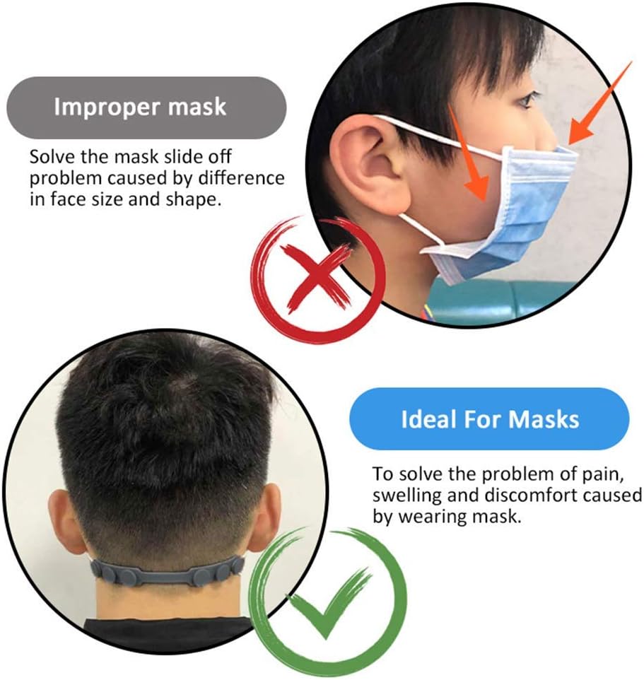 4 Pcs Silicone Ear Savers for  - Mask Ear Saver Strap 评论和价格