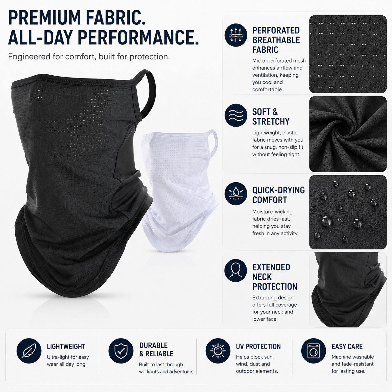 Breathable Quick-Dry Neck Gait - Respirator Half Face 评论和价格