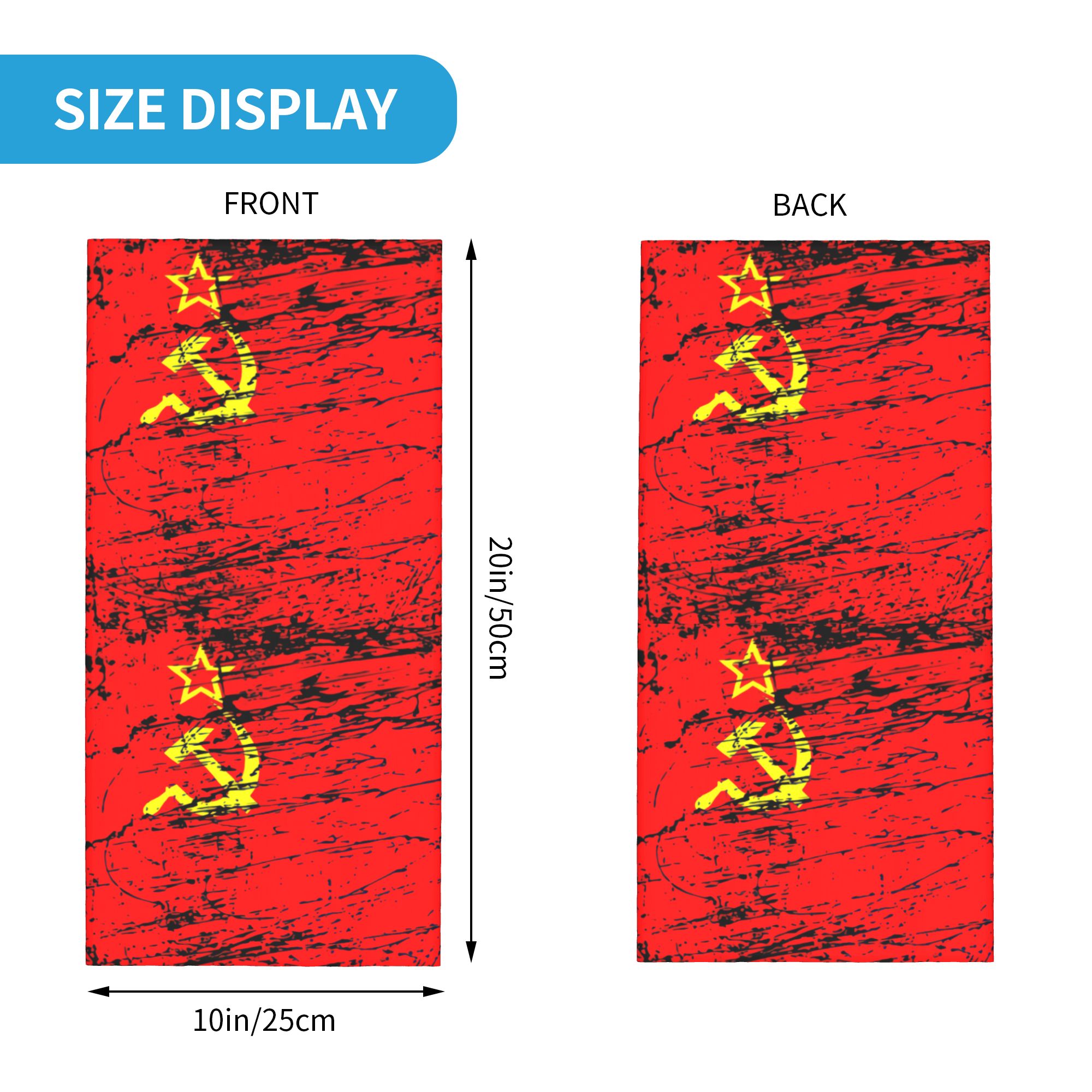 Russian Flag Soviet Union USSR - Neck Gaiter Face Cover 评论和价格