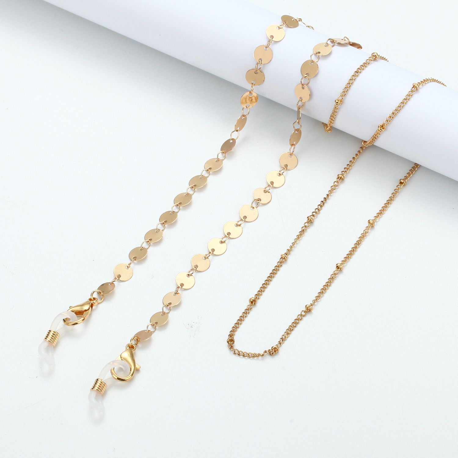 Jewelry Disc Metal Pearl Hangi - Mask Chain Holder 评论和价格