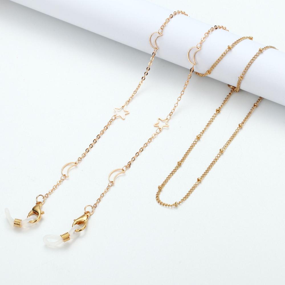 Jewelry Disc Metal Pearl Hangi - Mask Chain Holder 评论和价格