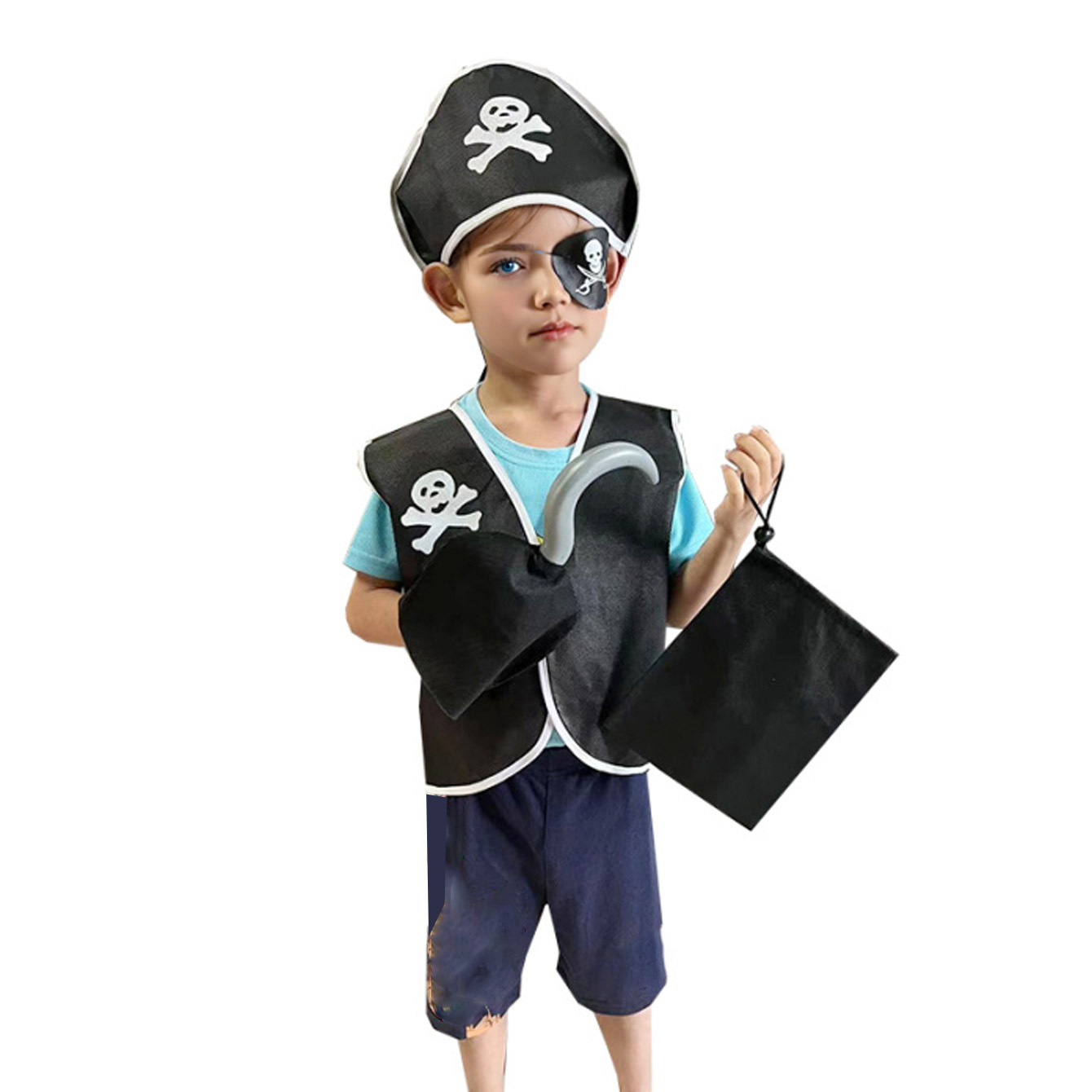 Carnival Boys Pirate Costume C - Black Face Mask Pack 评论和价格