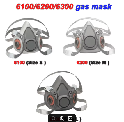 M 6100=S/ 6200=M/ 6300 =L resp - Dust Mask Construction 评论和价格