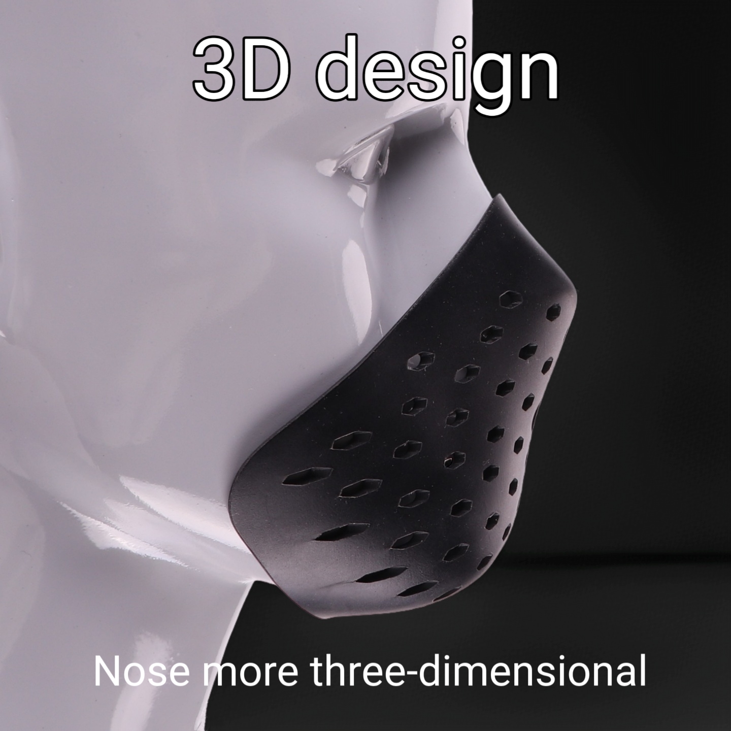 3D Halfface Bracket Silicone M - Silicone Mask Bracket 评论和价格