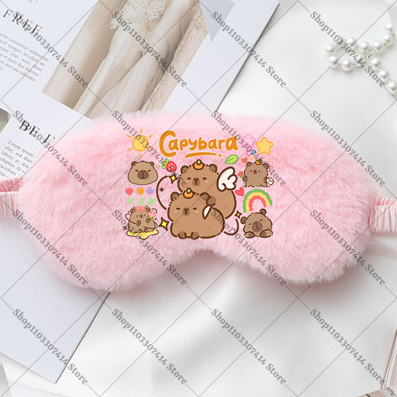 Capybara Girl Cartoon Sleep Ey - Kids Face Mask 评论和价格