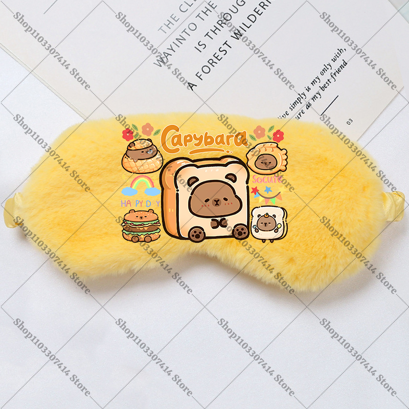 Capybara Girl Cartoon Sleep Ey - Kids Face Mask 评论和价格