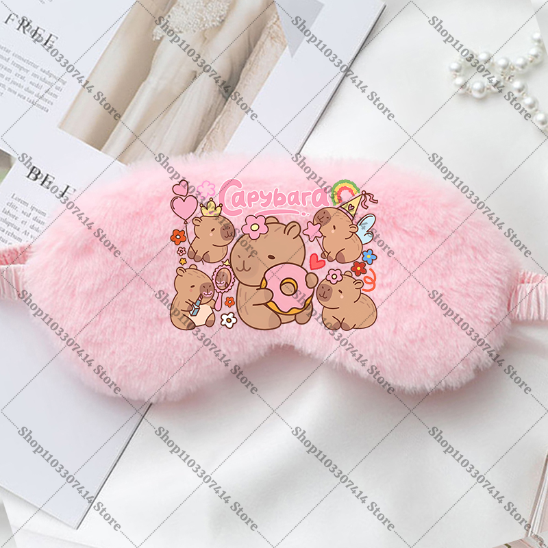 Capybara Girl Cartoon Sleep Ey - Kids Face Mask 评论和价格