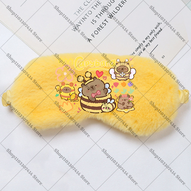 Capybara Girl Cartoon Sleep Ey - Kids Face Mask 评论和价格