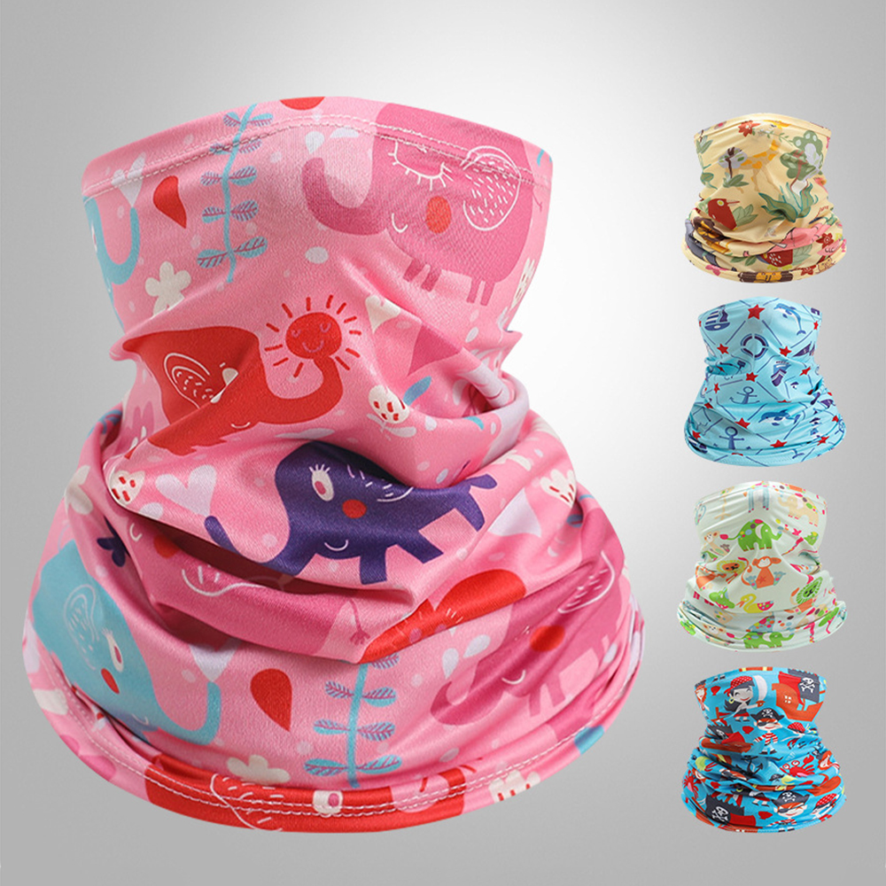 Kids Neck Cover Cute Ice Silk  - Kids Face Mask 评论和价格